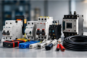 Industrial components and equipment used in plant and machinery contexts
